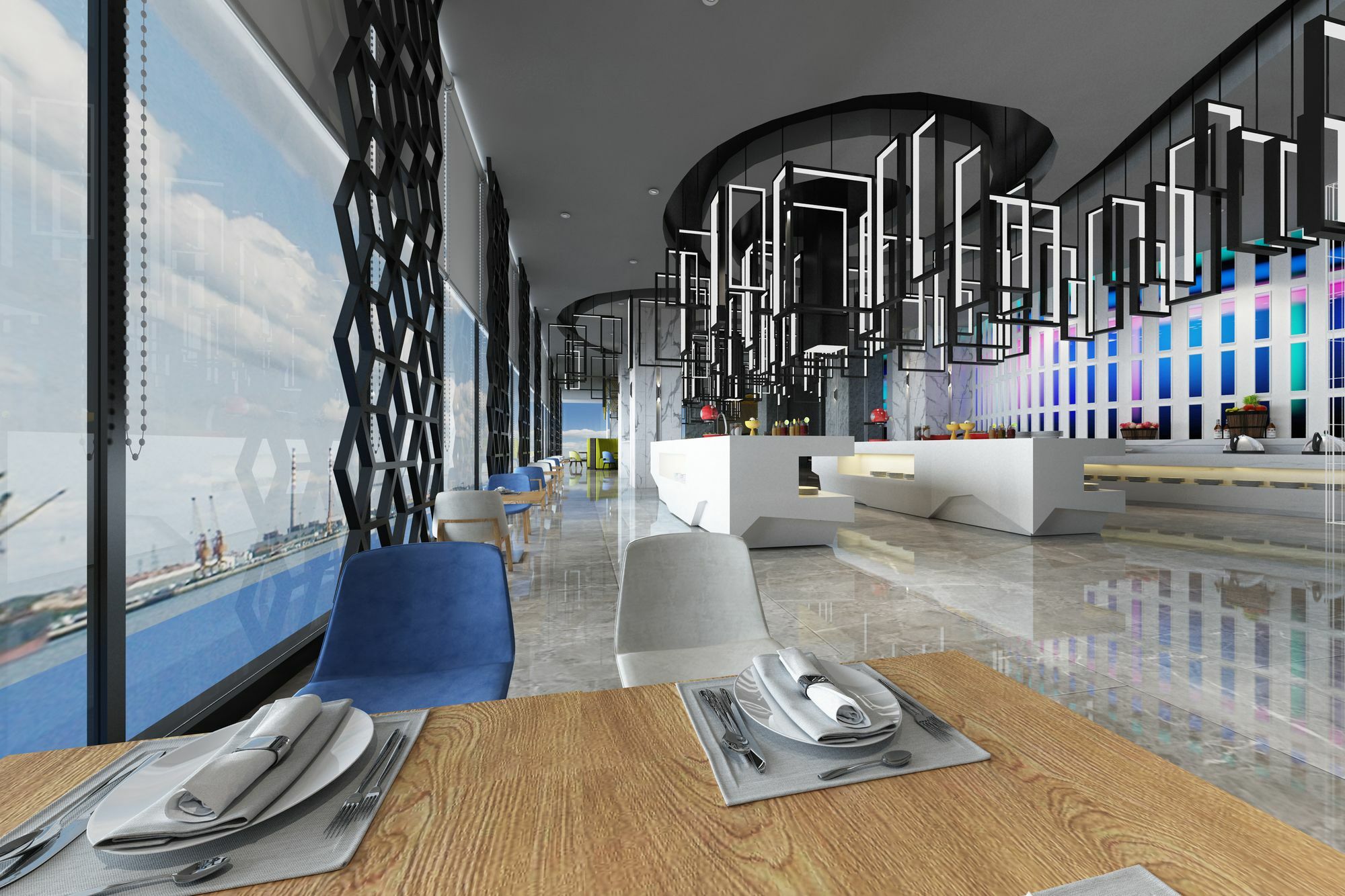 Fraser Place Puteri Harbour Nusajaya  Exterior foto 3D rendering of a restaurant